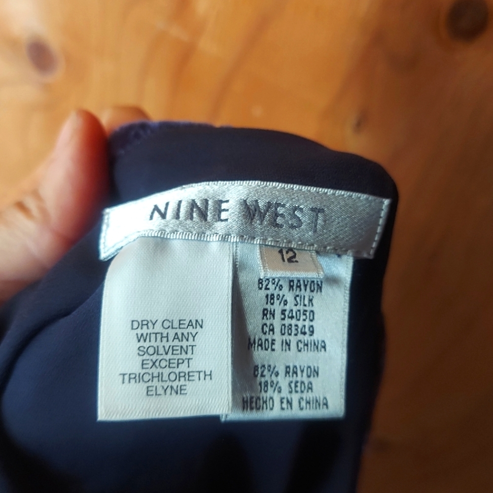 Nine West Vintage Purple Velvet Skirt - Picture 3 of 10